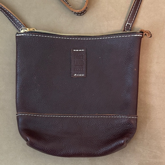 Dark Brown Leather Crossbody Bag - Picture 1 of 1